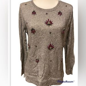 Ann Taylor Loft jeweled sweatshirt